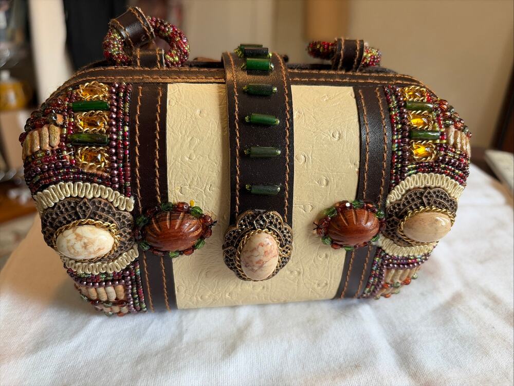 Mary Frances Vintage Beaded Embellished Shoulder Bag *Repair AS IS